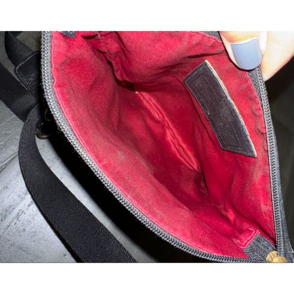 Coach Vintage Black Crossbody Bag with Gold Hardware - Picture 8 of 9